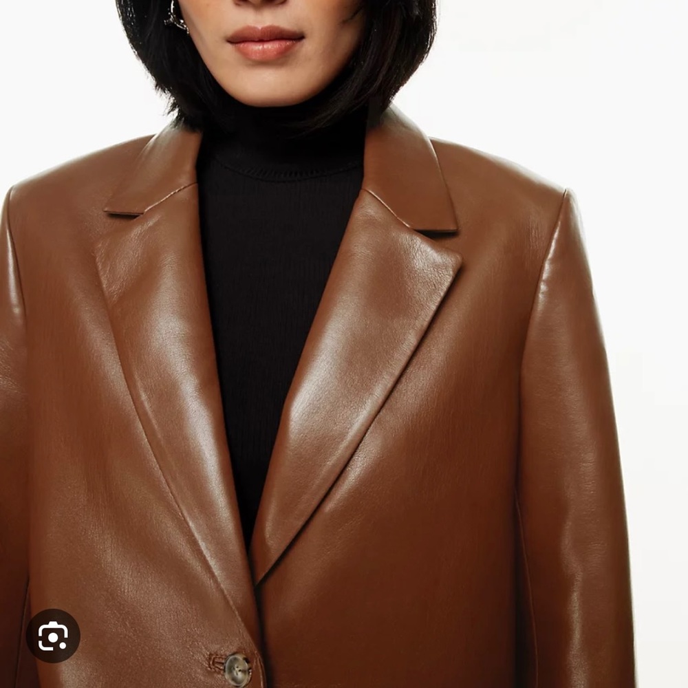 Aritzia Wilfred Faux Leather Blazer (NWT)